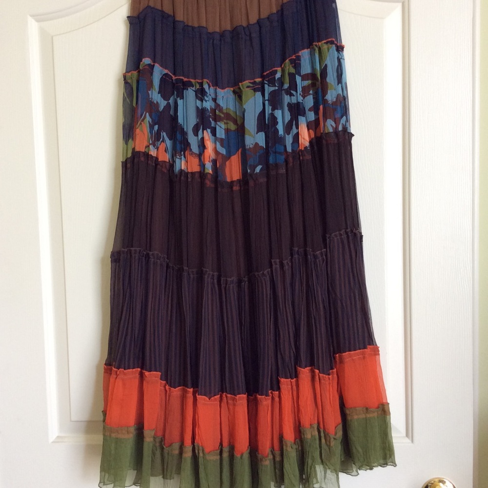 Boho Silk skirt.